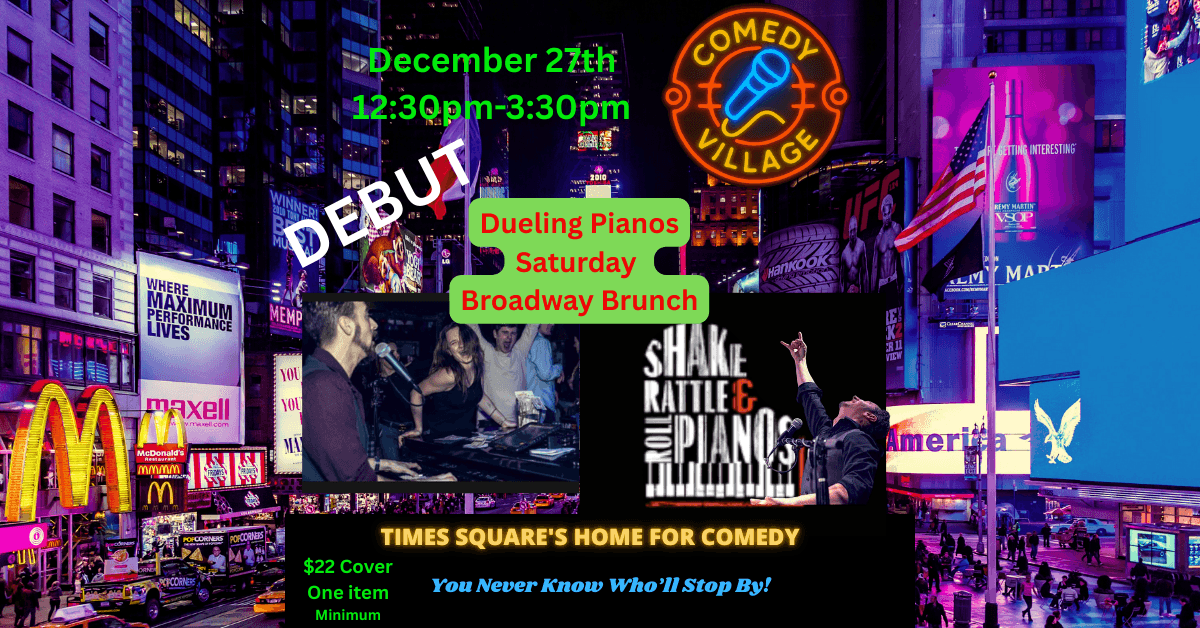 Comedy Village's Dueling Pianos Show Enters 15th Sold-Out Year as Interactive Broadway District Experience
