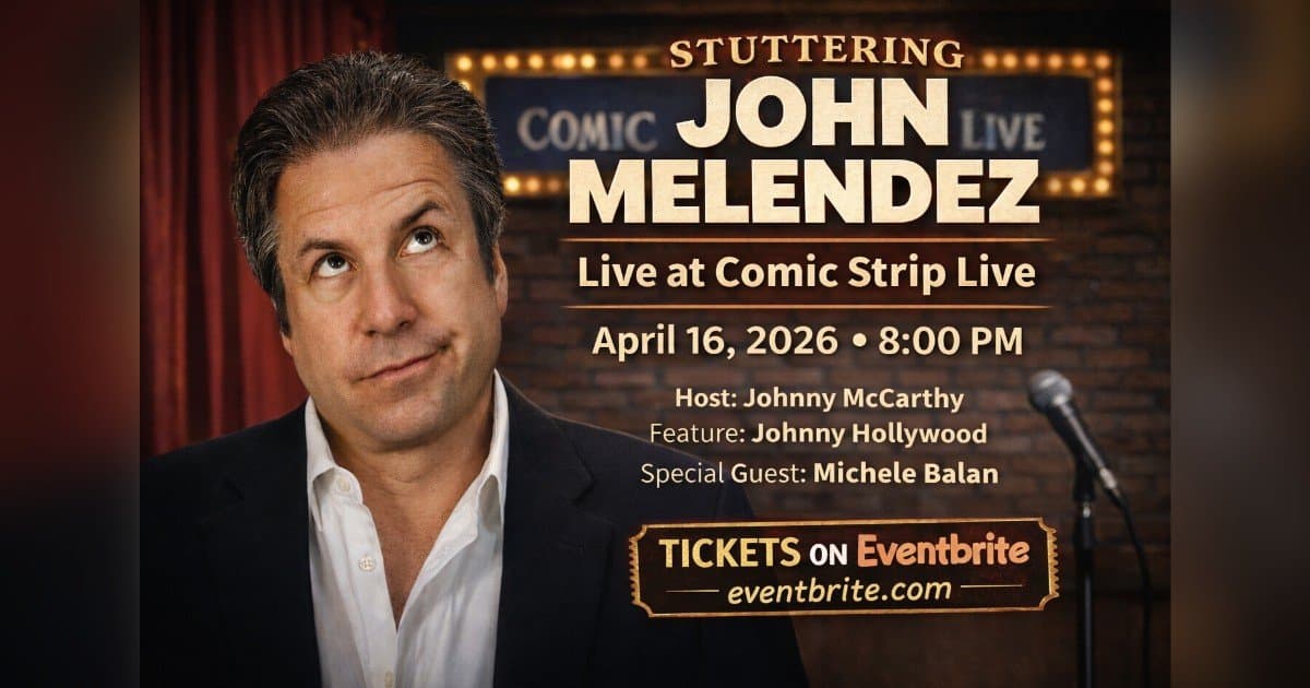 Stuttering John Melendez's Comic Strip Live Performance Signals Career Resurgence