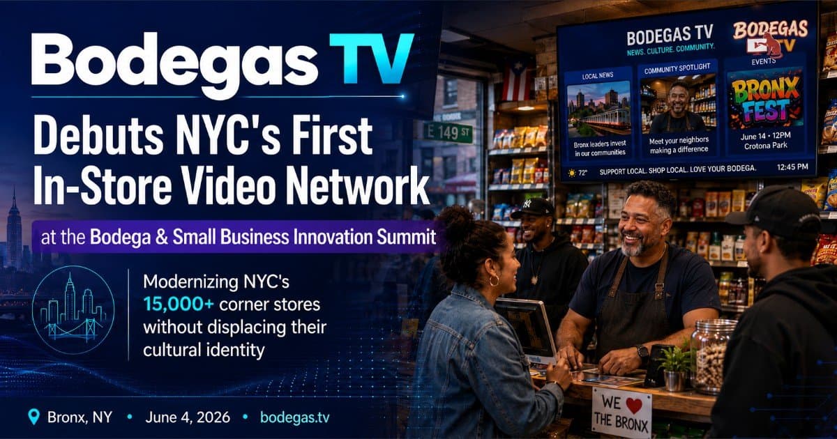 Bodegas TV Launches First In-Store Video Network in NYC, Aiming to Modernize Corner Stores