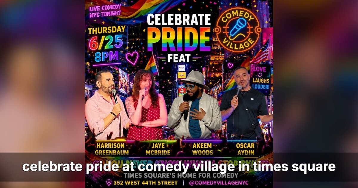 Comedy Village NYC Hosts Pride Month Comedy Shows in Times Square